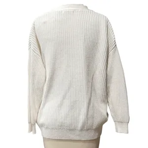 Quince Organic Cotton Oversized Boyfriend Cardigan Womens XS Ivory Cozy Comfort thumbnail 4