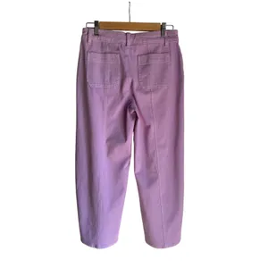 Talbots Lavender Wide Leg Crop Utility Pants High Rise Size 4 NWOT thumbnail 5