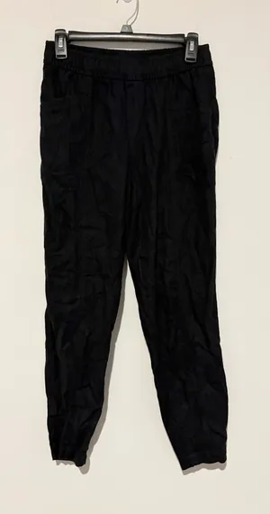 Old Navy Linen Taper Pants Black Size XS thumbnail 1