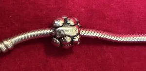 Authentic Pandora Sterling Silver Retired Family Ties Faces Charm 790439 thumbnail 1