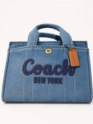 NEW Coach Standard Cargo Tote in Indigo Denim CR657 NWT thumbnail 7