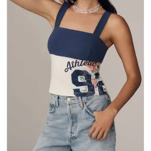 Maeve Anthropologie Reworked Sporty Tank Top Size M thumbnail 1