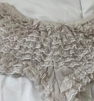 ruffle babydoll shorts Tan thumbnail 4