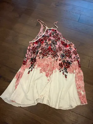 Intimately by Free People Floral Haze Lace Trim Mini Slip Dress Large - C61-105 thumbnail 9