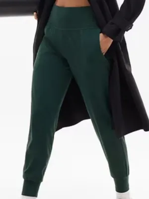 Athleta Salutation Jogger High Rise Lounge Pants - Size S - Forest Green thumbnail 1