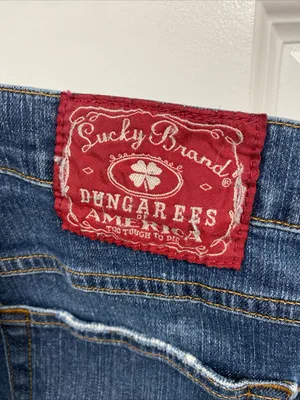 Vintage Lucky Brand Dungarees Denim Jeans Womens 32x31 Red Label Cene 7W10370 thumbnail 4