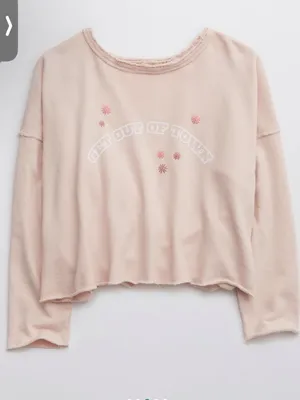 Aerie Weekend Pretty Back Sweatshirt thumbnail 4