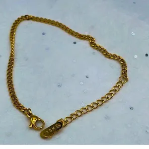 Boutique 18K gold plated chain bracelet thumbnail 2