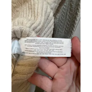 Primark Womens Size Small Crewneck Sweater Cream Beige Textured Herringbone Knit thumbnail 9
