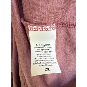 Beyond Yoga Mauve Pink Heathered Long Sleeve Crew Neck Activewear Top‎ Size XS thumbnail 3