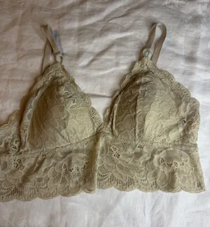 aerie Lace Bralette in Olive Green thumbnail 1