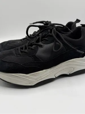 Topshop Ciara Chunky Dad Sneakers Black EU 41 Made Italy Y2K Platform thumbnail 3