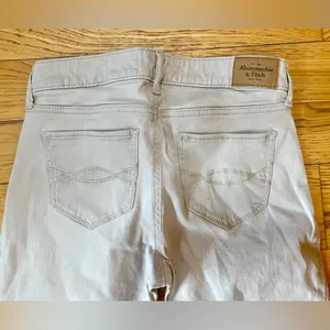 Abercrombie & Fitch Tan Five Pocket Jeans Sz 00R W24 L29 thumbnail 7