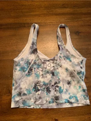 Lululemon Align Tank Top 4 Kaleidofloral Multi Gray Blue thumbnail 2