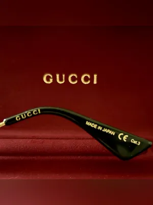 Gucci GG0110O 005 Women Blue Gold Rectangle Eyeglasses w/Case‎ Authentic thumbnail 10