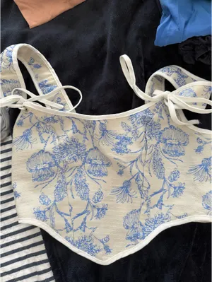 ZARA Floral Top thumbnail 1