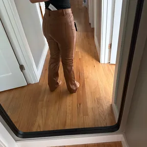 Cognac faux leather pants NWT thumbnail 4