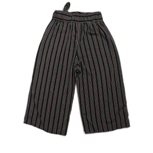 Womens West Kei Wide Leg Pants Black Striped Size Medium thumbnail 3