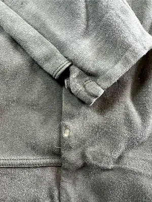 Nike Black Full Zip Hoodie Women’s XL Distressed Worn thumbnail 6