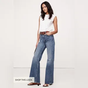 Banana Republic HIGH-RISE RELAXED BOOTCUT Leg Jeans size 26 100% cotton thumbnail 3