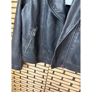 American Eagle Faux‎ Leather Moto Style Jacket Size Small thumbnail 3