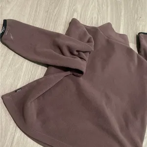 PINK Victoria's Secret Mauve Half-Zip Fleece Pullover thumbnail 3