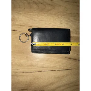 Coach Multifunction Wallet Classic Black Leather Bifold Y2K 90s Bedford Keyring thumbnail 9