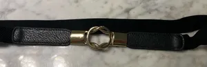 Sophisticated Black Belt with Gold Buckle thumbnail 1