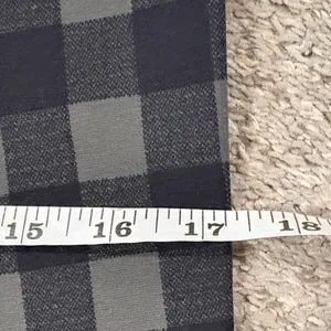 LOFT Checkered Leggings - Black and Army Green , stretch thumbnail 6