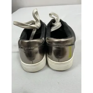 Womans Steve Madden Rezume Lace Up Low Top Fashion Sneakers 6.5 M Black thumbnail 4