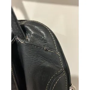 Fossil Long Live Vintage Black Leather Small Backpack City Pockets Preppy Travel thumbnail 2