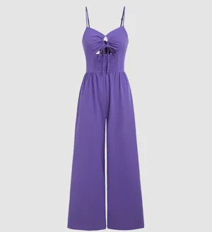 Cider Cutout Wide Leg Jumpsuit thumbnail 1