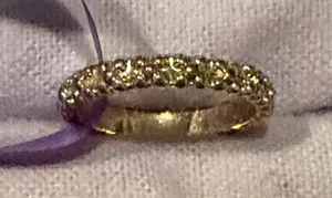 Source Unknown Elegant Gold Toned Women's Ring Size 7 thumbnail 1
