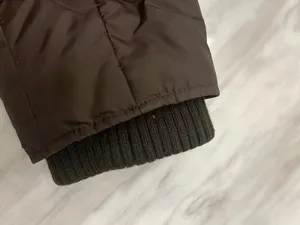Abercrombie Fitch Brown Puffer Jacket Fur Lined Y2K thumbnail 9