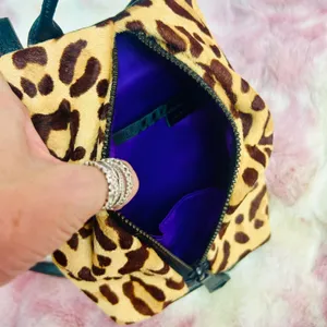 Aimee‎ Kestenberg Leopard Calf Hair Leather Crossbody Bag Mini Backpack NWOT thumbnail 5