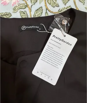 PRETTYGARDEN Black blouse vest thumbnail 6