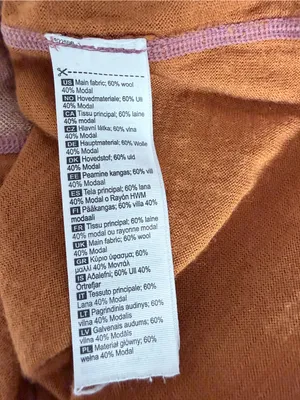 Kari Traa Floke Long Sleeve Base Layer Gold Rust Wool Top size medium Brown thumbnail 8