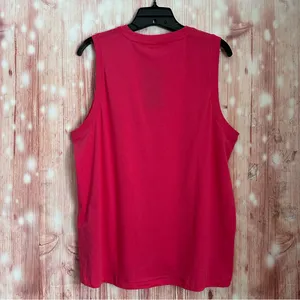 Fabletics Raspberry Fizz Pink 100% Cotton Athletic Tank Top Size XL thumbnail 9