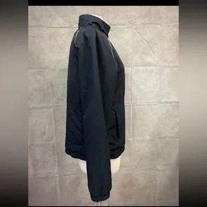 Reebok Women's Black Track Jacket Full Zip Sporty VTG Style L thumbnail 10