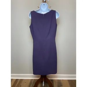 Tyler Gillis Suit Size 8 Purple Vintage 2‑Piece Sleeveless Dress and Blazer Set thumbnail 5