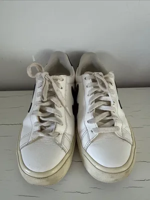 Veja Campo Leather Sneakers White Black Low Top Lace Up Shoes Women’s 8 thumbnail 3