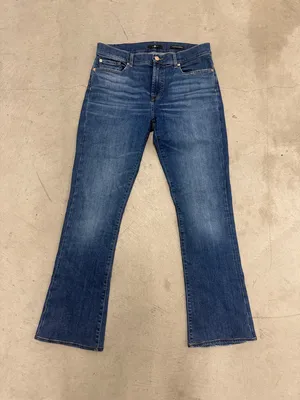 7 For All Mankind Dark Blue Bootcut Jeans thumbnail 1