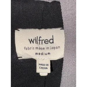 Wilfred Aritzia‎ Gray Mayet crepe moto Jacket Asymmetrical Snap Zipper Cuff thumbnail 2