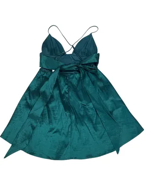 Lucy in the Sky Emerald Green Homecoming Mini Dress thumbnail 3