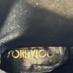 VTG‎ Bootalinos Black Leather Western Boots Mid-Calf Cowboy Riding Style Retro thumbnail 10
