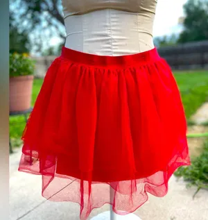 Spirit Vibrant Red Skater Skirt large x-large XL L new tutu thumbnail 1