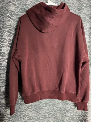 Abercrombie and Fitch Burgundy Hoodie Sweater Womens Medium thumbnail 4