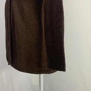 Sarah Spencer Wool Blend Brown V Neck Cardigan Sweater Size Large thumbnail 7