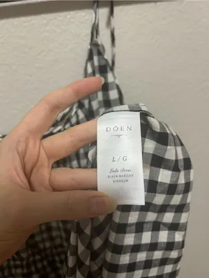 NWT DÔEN Leslie Dress — Marilyn Gingham — Size Large Cottagecore Feminine thumbnail 9