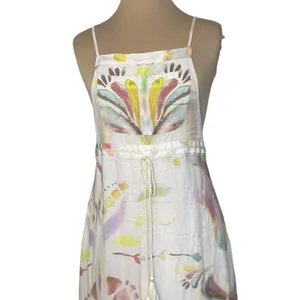 FREE PEOPLE Sounds Of Spring Jumper Watercolor Floral Maxi Dress Size XS thumbnail 7